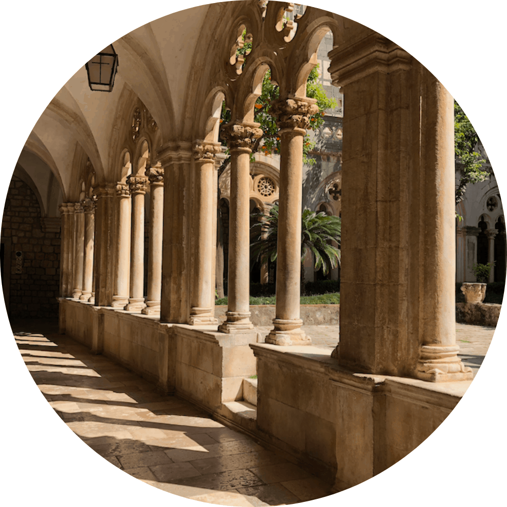 Dominicain cloister Dubrovnik