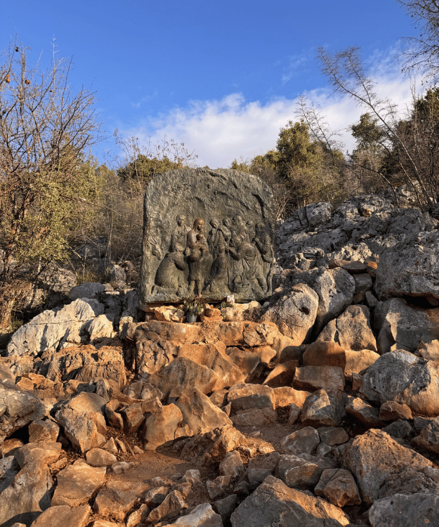 Rosary Stations on the Path.